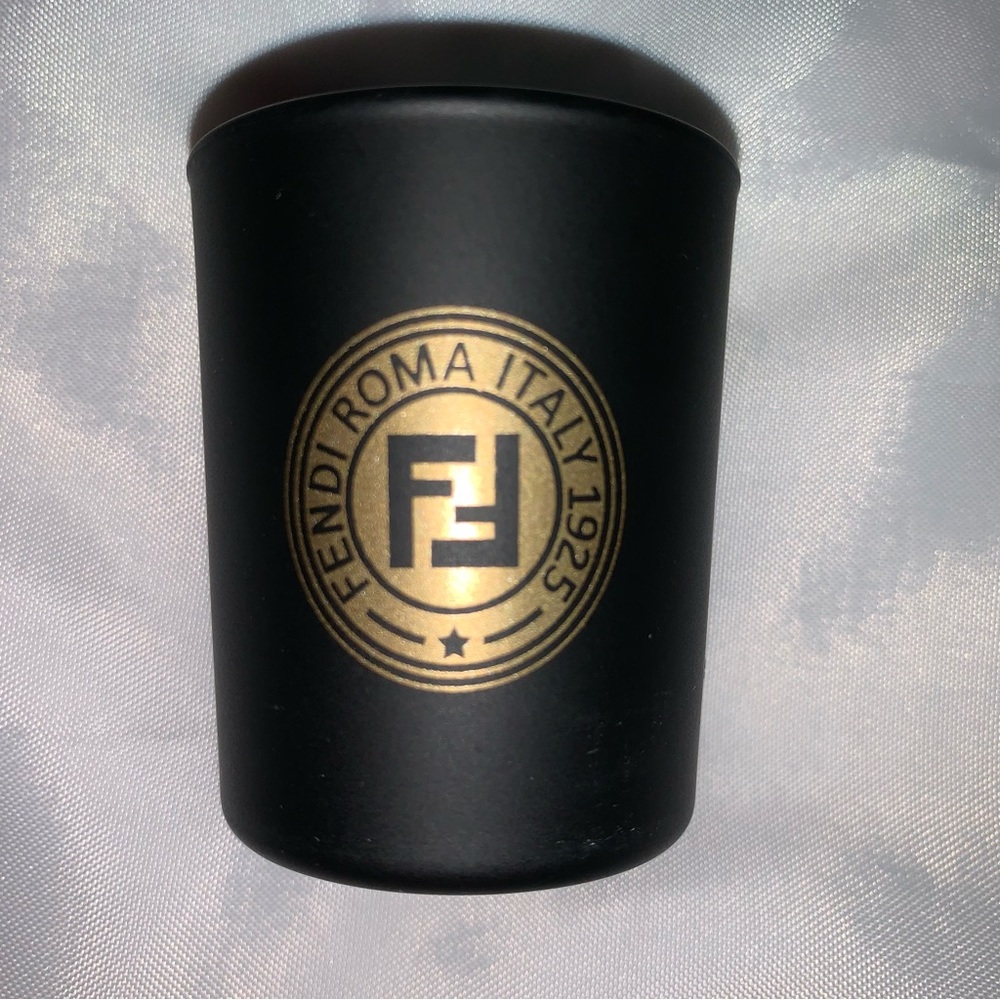 NEW IN BOX set 5 FENDI frosted crystal FF logo VOTIVE CANDLES citronellol scent - Picture 11 of 16